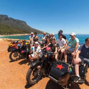 SIDECAR MOTORCYCLE CHAUFFEUR DRIVEN ADVENTURE (1 or 2 passengers)- Atlantic Seaboard + Chapmans Peak Drive